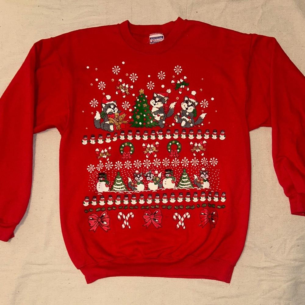 Hanes Red Holiday Crewneck Sweater